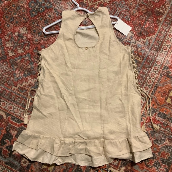 BRAND NWT LINEN SHORT DRESS BY ONDADEMAR SIZE L - Picture 6 of 12